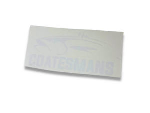 Large Coatesmans Logo Decal - White
