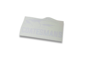 Medium Coatesmans Logo Decal - White